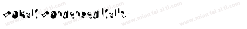 Cobalt Condensed Italic字体转换